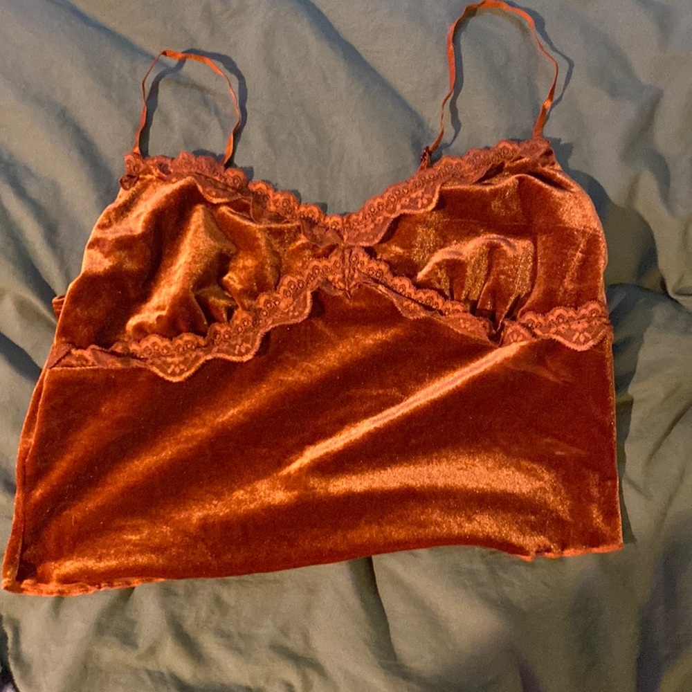 Burnt Orange Crop shirt